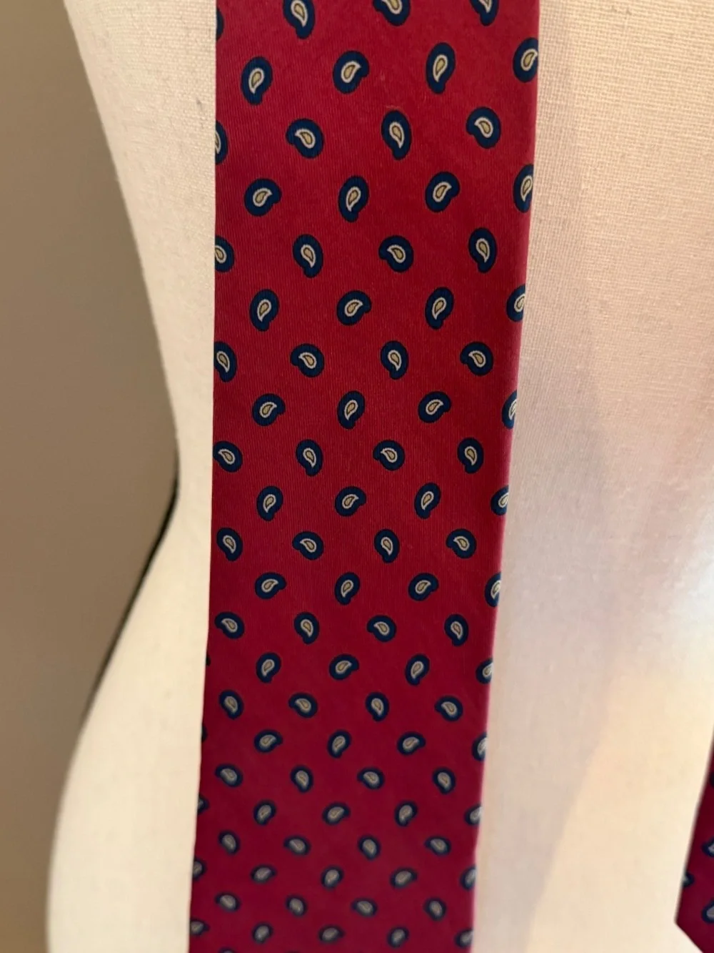 Giacomo 100% Silk Men's Red & Black Drop Necktie